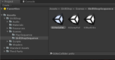 Screen shot of Unity interface